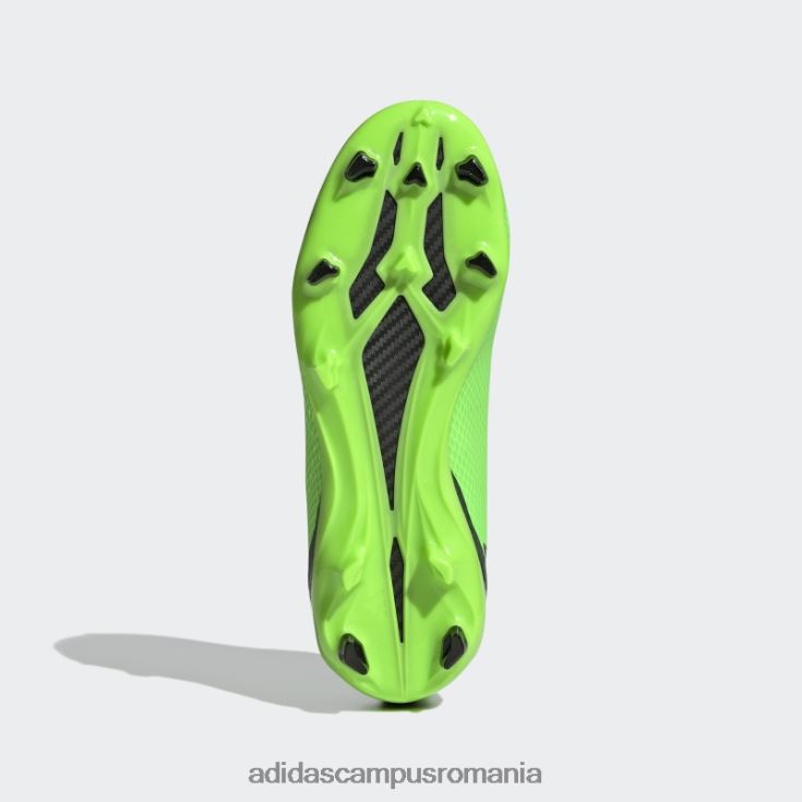 adidas campus romania verde x speedportal.3 crampoane fără șireturi pentru teren ferm copii verde/negru/galben J266N211512