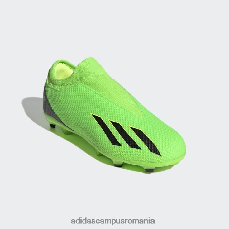 adidas campus romania verde x speedportal.3 crampoane fără șireturi pentru teren ferm copii verde/negru/galben J266N211512