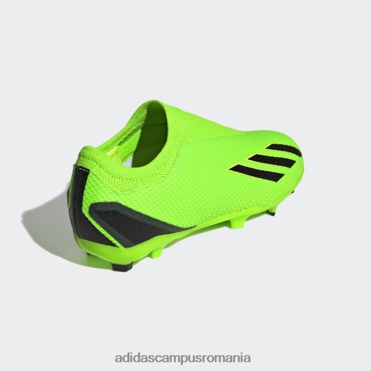 adidas campus romania verde x speedportal.3 crampoane fără șireturi pentru teren ferm copii verde/negru/galben J266N211512