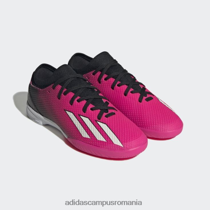 adidas campus romania x speedportal.3 pantofi de fotbal indoor roz copii roz/zero metalic/negru J266N224859