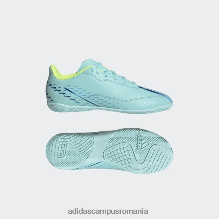 adidas campus romania x speedportal.4 pantofi indoor aqua adidas copii aqua/albastru/galben J266N211454