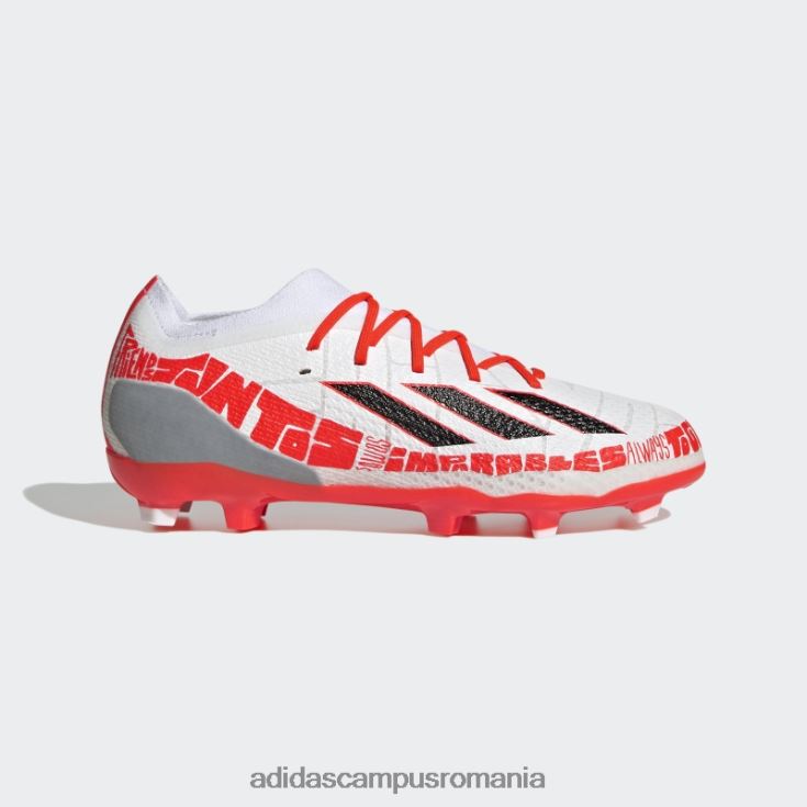 adidas campus romania x speedportal messi.1 crape de teren ferm alb copii alb/negru/rosu J266N211503