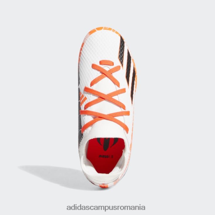 adidas campus romania x speedportal messi.3 crape de teren ferm alb copii alb/negru/rosu J266N211509