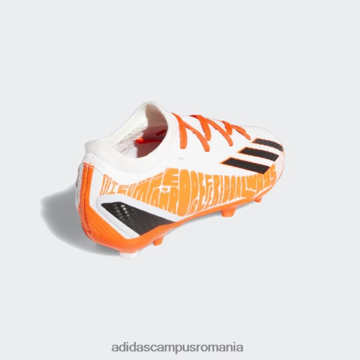 adidas campus romania x speedportal messi.3 crape de teren ferm alb copii alb/negru/rosu J266N211509