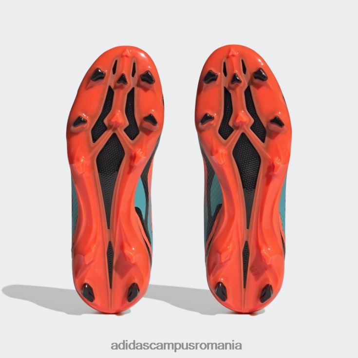 adidas campus romania x speedportal messi.3 ghete teren ferm portocaliu adidas copii portocaliu/papură cu mentă/negru J266N217592