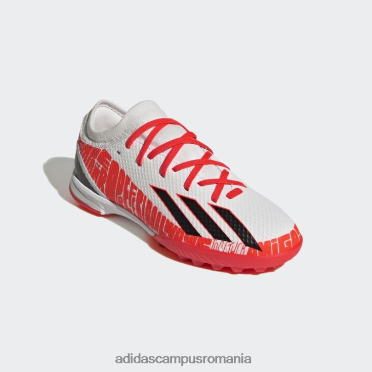 adidas campus romania x speedportal messi.3 pantofi gazon albi copii alb/negru/rosu J266N211480