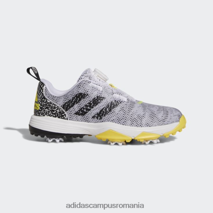 adidas campus romania Codeschaos 22, ediție limitată, pantofi de golf fără vârfuri, negri copii alb/negru/galben J266N211511