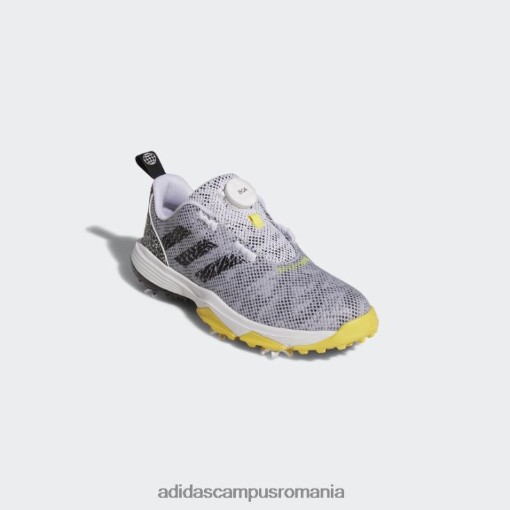 adidas campus romania Codeschaos 22, ediție limitată, pantofi de golf fără vârfuri, negri copii alb/negru/galben J266N211511