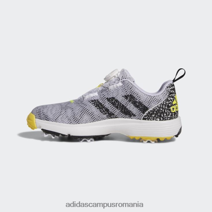 adidas campus romania Codeschaos 22, ediție limitată, pantofi de golf fără vârfuri, negri copii alb/negru/galben J266N211511