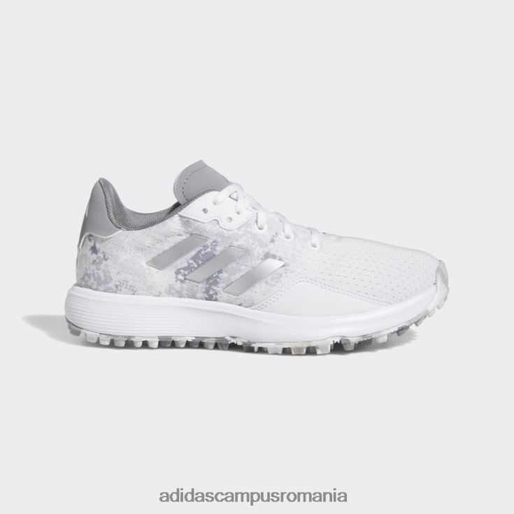 adidas campus romania pantofi de golf albi s2g sl copii alb/argintiu/gri J266N217819