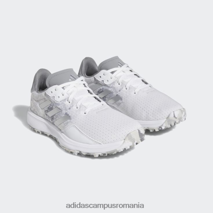 adidas campus romania pantofi de golf s2g sl argintiu copii alb/argintiu/gri J266N211314
