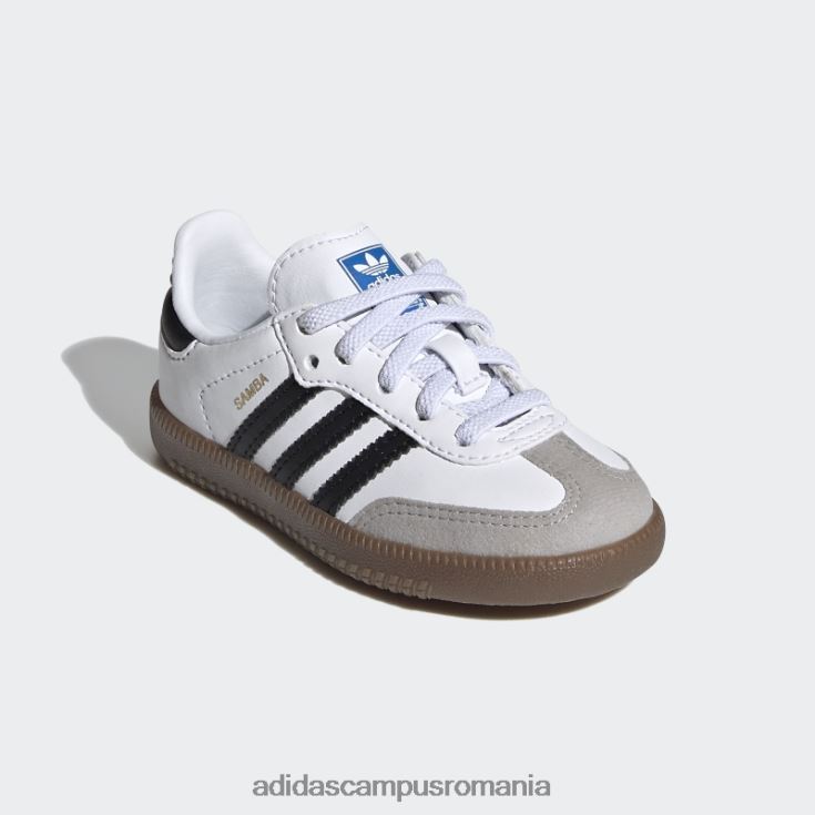 adidas campus romania Hot Gum Samba și pantofi copii alb/negru/gumă J266N217591