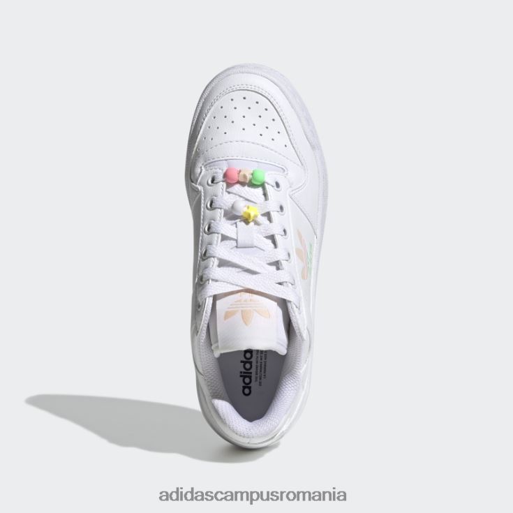 adidas campus romania beam orange forum pantofi îndrăzneți copii alb/portocaliu/roz fascicul J266N211534