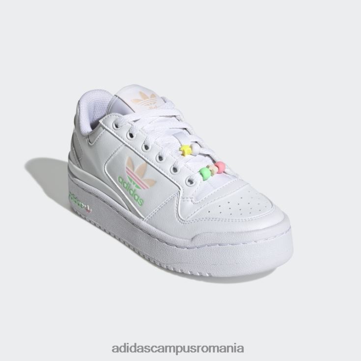 adidas campus romania beam orange forum pantofi îndrăzneți copii alb/portocaliu/roz fascicul J266N211534