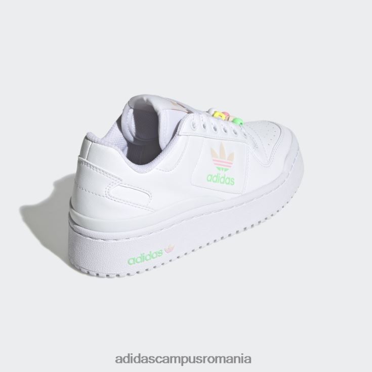 adidas campus romania beam orange forum pantofi îndrăzneți copii alb/portocaliu/roz fascicul J266N211534