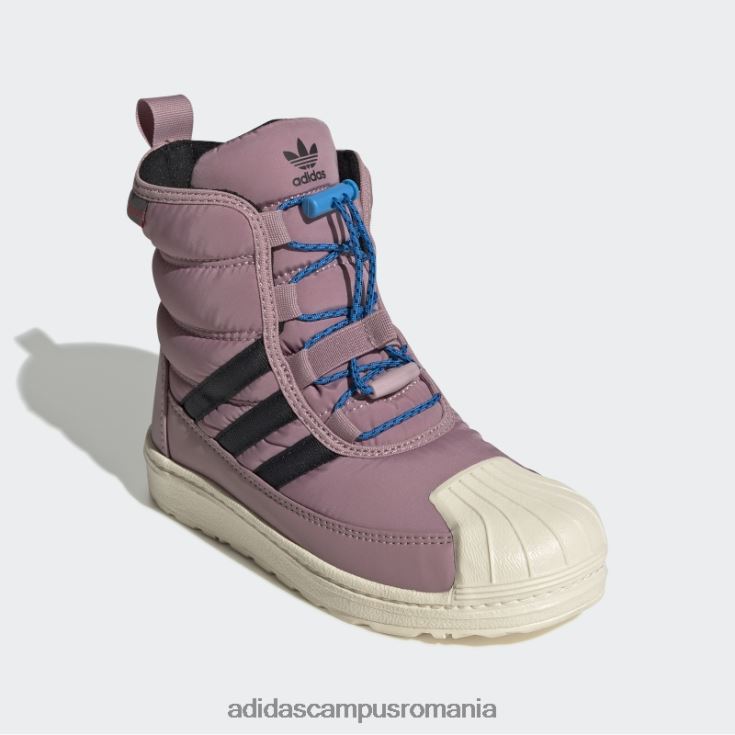 adidas campus romania cizme hot blue rush superstar 360 2.0 copii papură mov/negru/albastru J266N211219