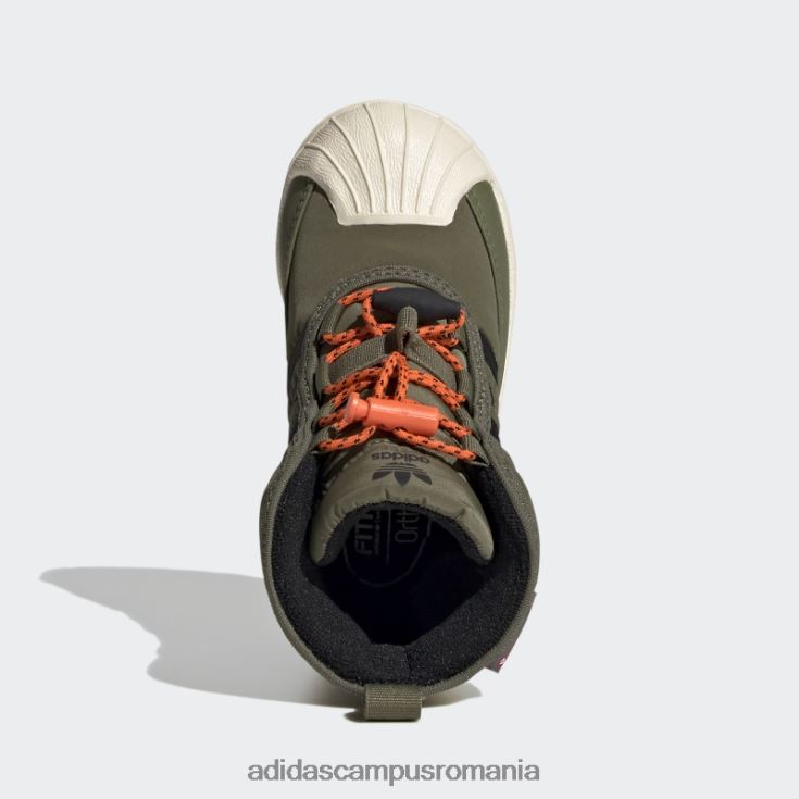adidas campus romania cizme superstar 360 2.0 olive copii măsline/negru/portocaliu J266N218055