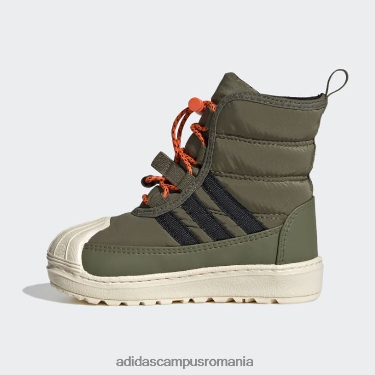 adidas campus romania cizme superstar 360 2.0 olive copii măsline/negru/portocaliu J266N218055