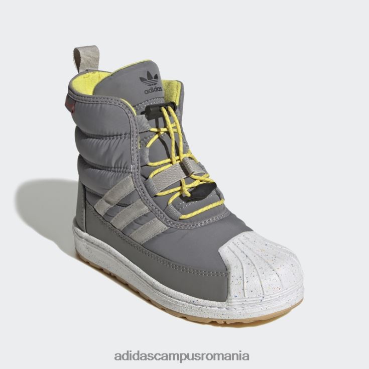 adidas campus romania cizme superstar 360 gri copii gri/galben J266N218253