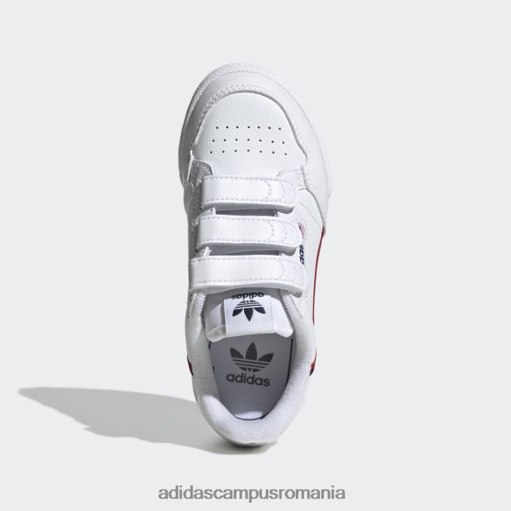 adidas campus romania continental 80 pantofi stacojiu moda copii alb/stacojiu J266N23504