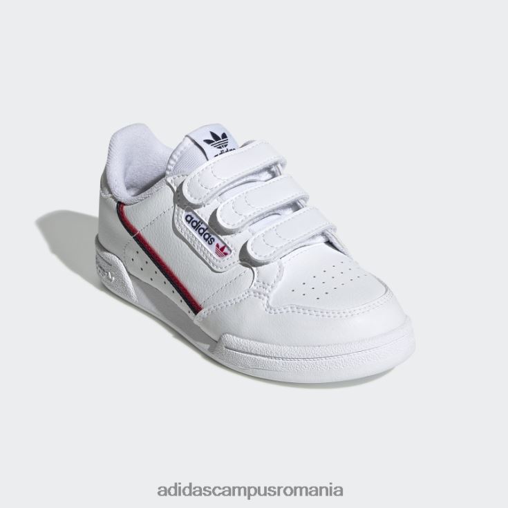 adidas campus romania continental 80 pantofi stacojiu moda copii alb/stacojiu J266N23504