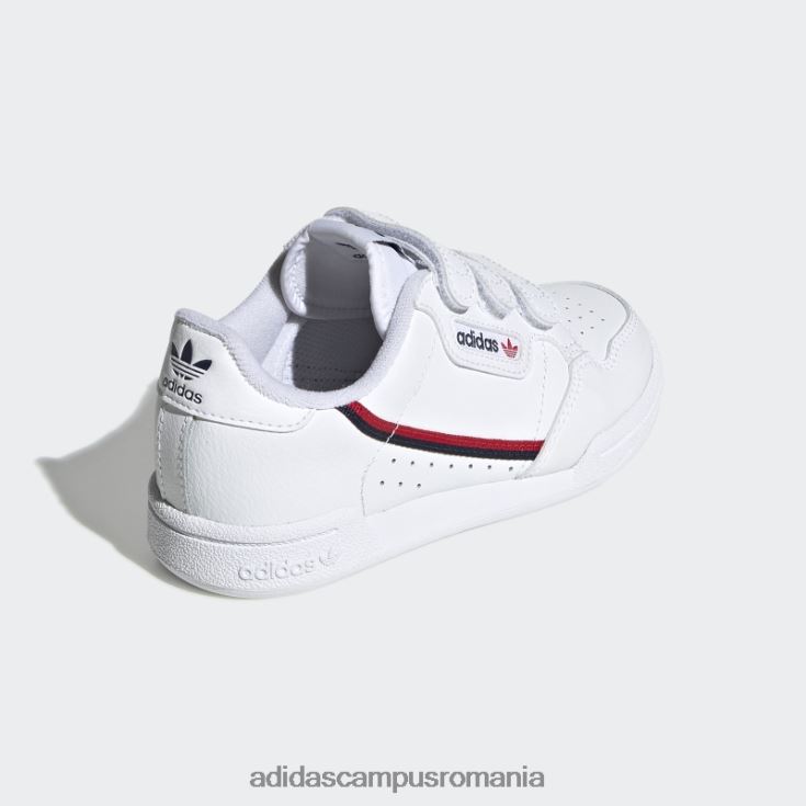 adidas campus romania continental 80 pantofi stacojiu moda copii alb/stacojiu J266N23504