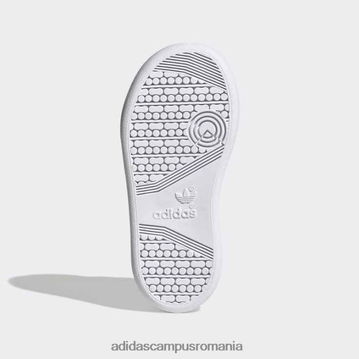 adidas campus romania fashion continental 80 pantofi stacojiu copii alb/stacojiu J266N217813