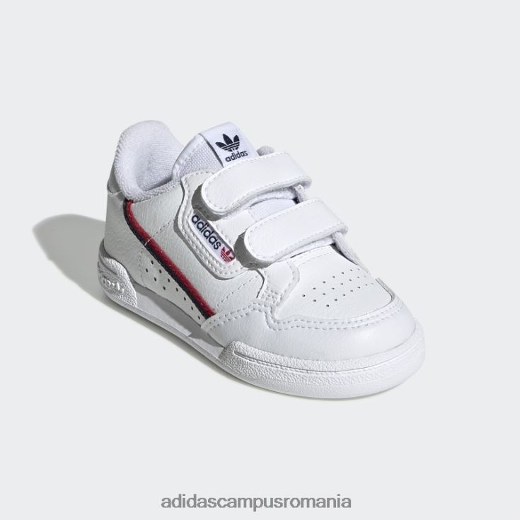 adidas campus romania fashion continental 80 pantofi stacojiu copii alb/stacojiu J266N217813