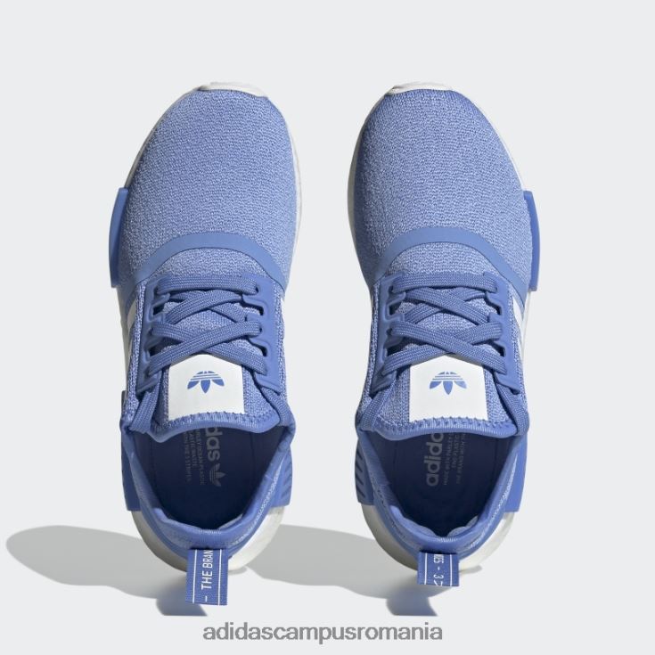 adidas campus romania fierbinte nmd-r1 pantofi albi copii albastru alb J266N211193