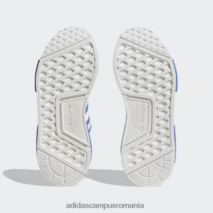adidas campus romania fierbinte nmd-r1 pantofi albi copii albastru alb J266N211193