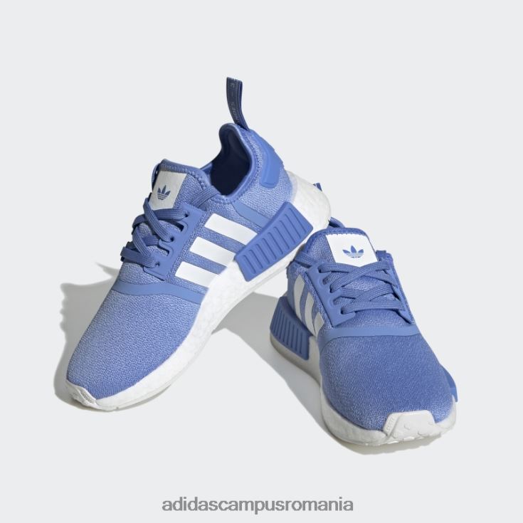 adidas campus romania fierbinte nmd-r1 pantofi albi copii albastru alb J266N211193