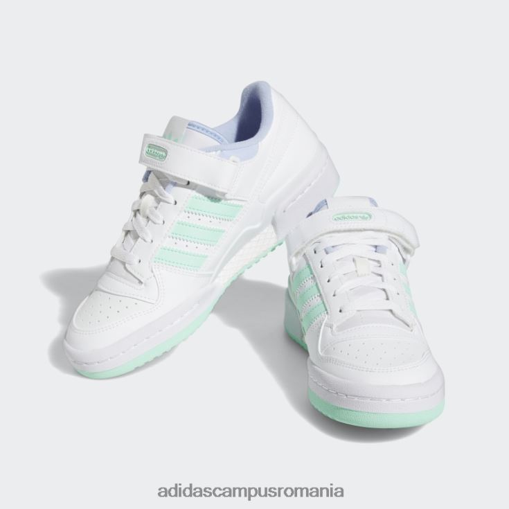 adidas campus romania forum blue Dawn pantofi jos copii zori alb/verde/albastru J266N217913