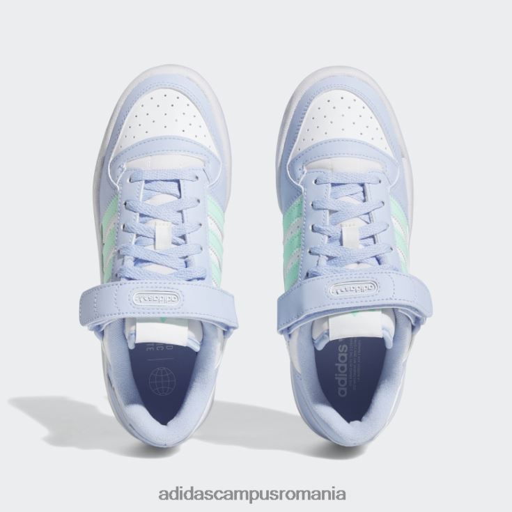adidas campus romania forum low blue Dawn pantofi copii zori alb/verde/albastru J266N217977
