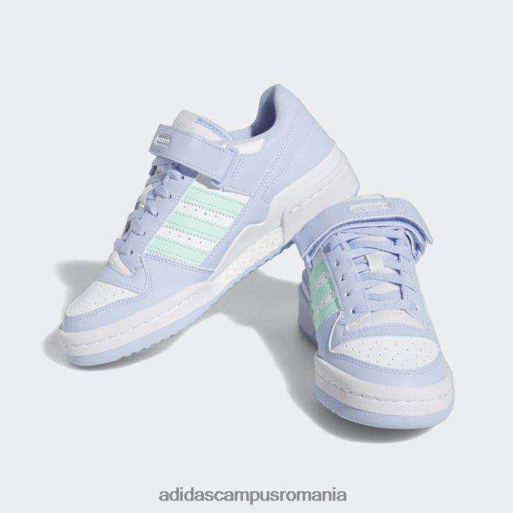 adidas campus romania forum low blue Dawn pantofi copii zori alb/verde/albastru J266N217977