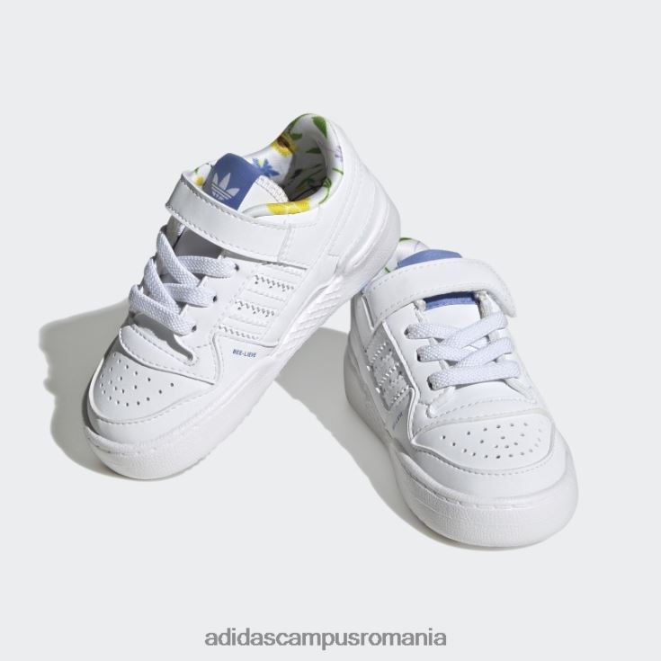 adidas campus romania forum low green pantofi moda copii alb/albastru/verde J266N211383