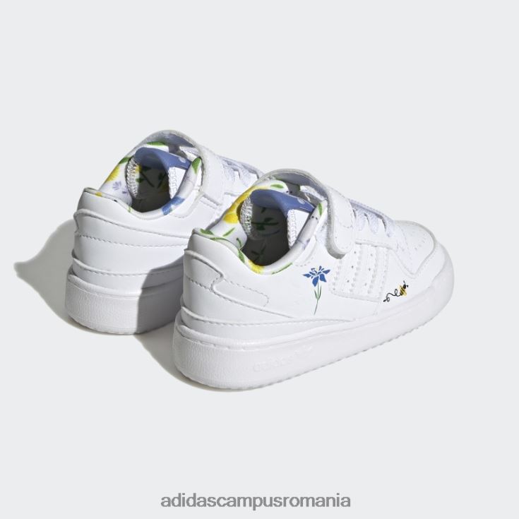 adidas campus romania forum low green pantofi moda copii alb/albastru/verde J266N211383