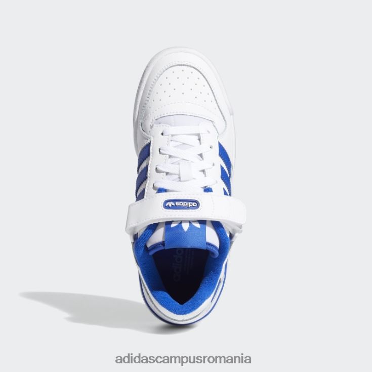 adidas campus romania forum pantofi albastru regal jos copii alb/albastru regal J266N23559