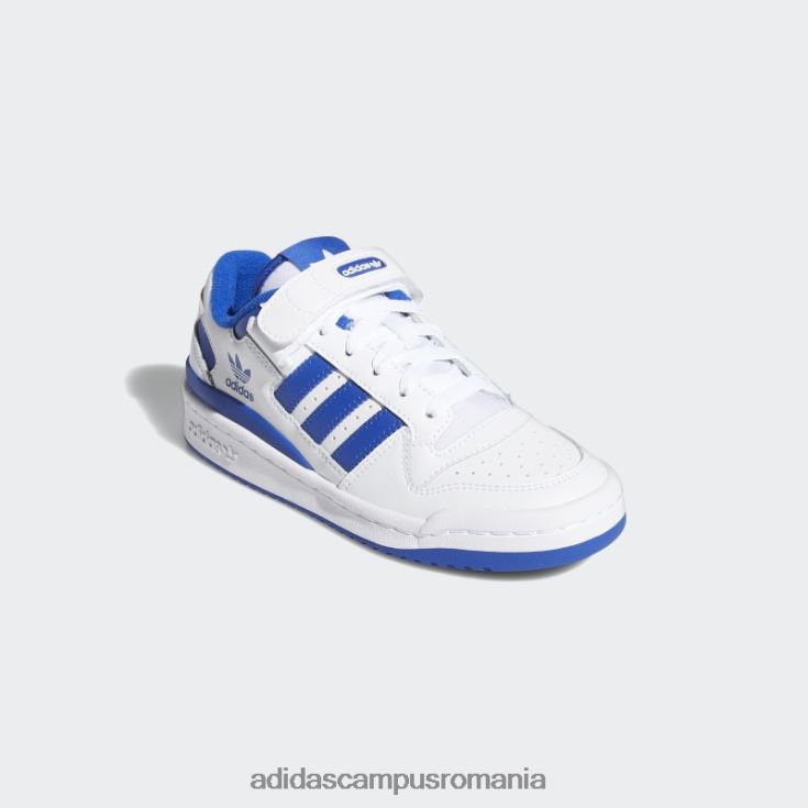 adidas campus romania forum pantofi albastru regal jos copii alb/albastru regal J266N23559