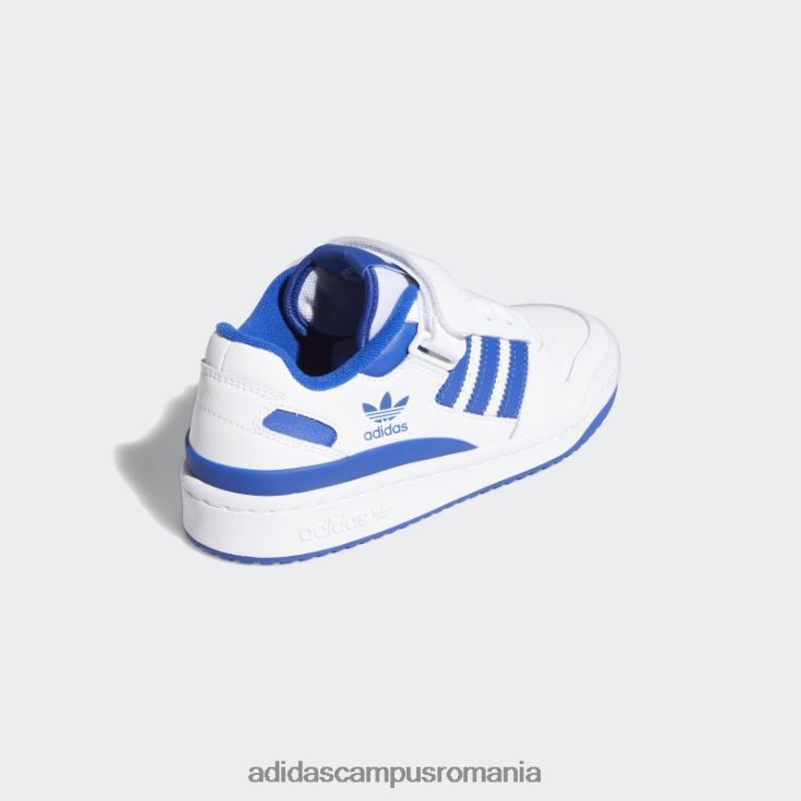 adidas campus romania forum pantofi albastru regal jos copii alb/albastru regal J266N23559