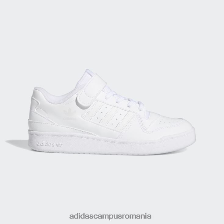 adidas campus romania forum pantofi albi jos copii alb J266N211425