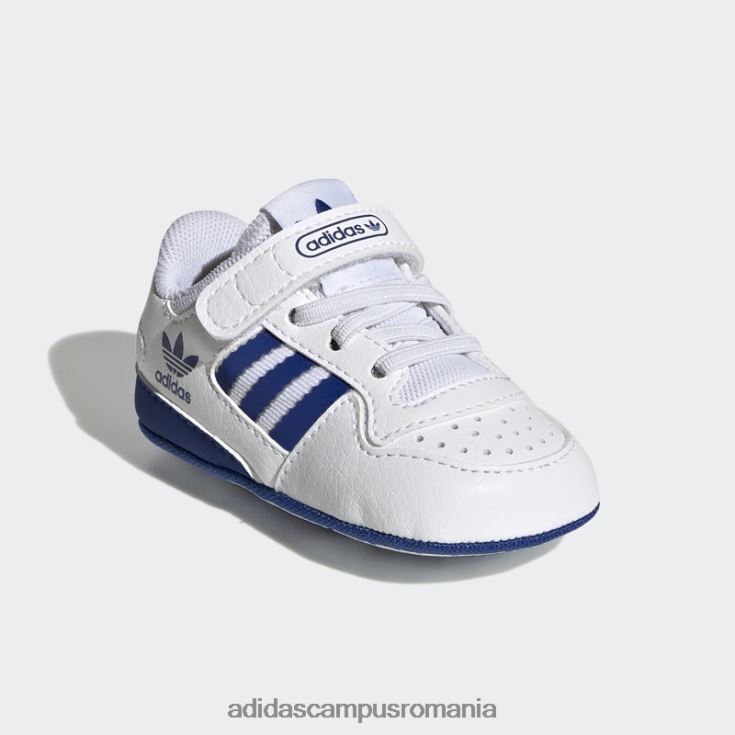 adidas campus romania forum pantofi joase albastru regal fashion copii alb/albastru regal J266N217825