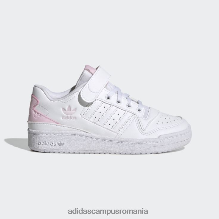 adidas campus romania forum pantofi joase roz copii alb/roz J266N219113