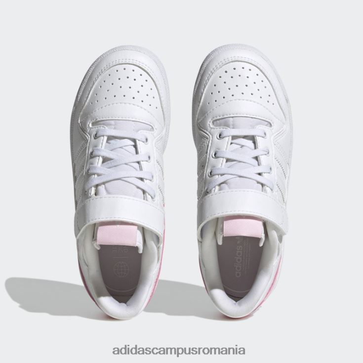 adidas campus romania forum pantofi joase roz copii alb/roz J266N219113