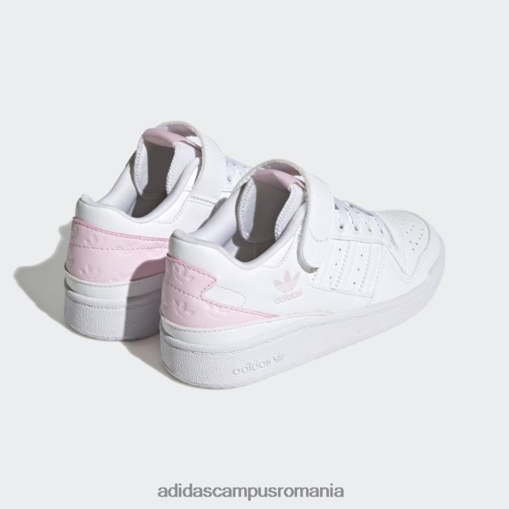 adidas campus romania forum pantofi joase roz copii alb/roz J266N219113