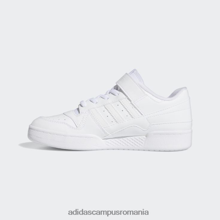 adidas campus romania forum pantofi jos albi copii alb J266N217828