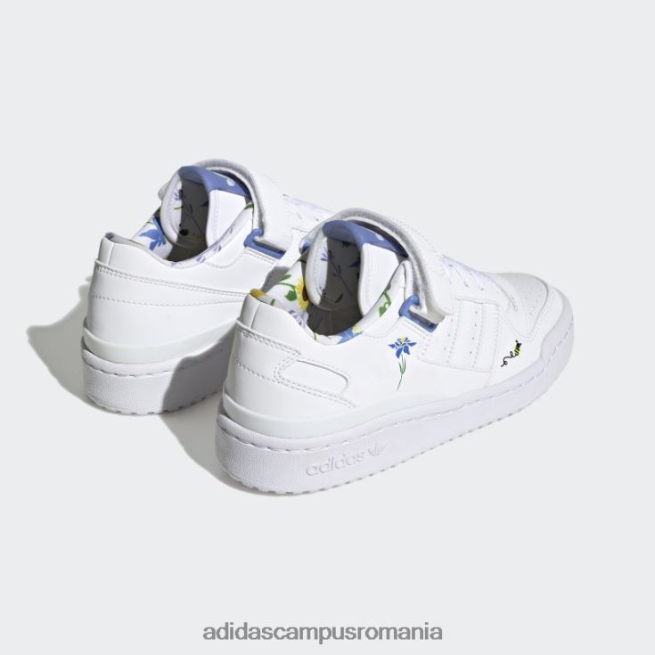 adidas campus romania forum verde pantofi joase copii alb/albastru/verde J266N211374