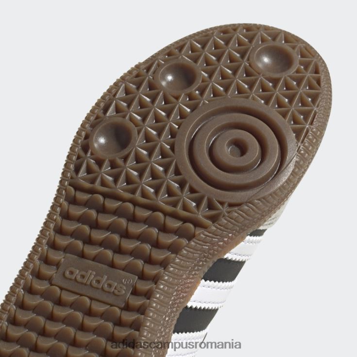 adidas campus romania gum elegant samba og pantofi copii alb/negru/gumă J266N211154