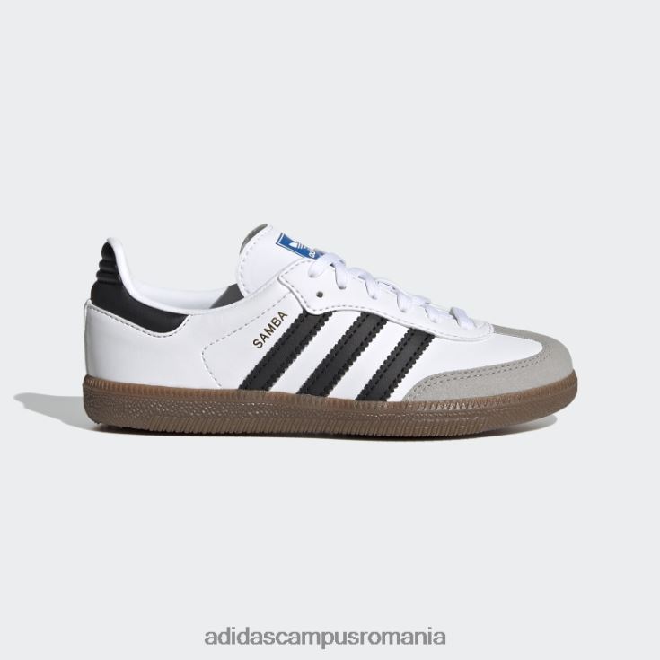 adidas campus romania gum samba și pantofi fierbinți copii alb/negru/gumă J266N211274