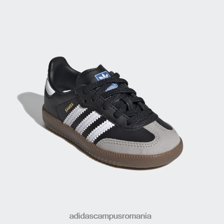 adidas campus romania gum samba og pantofi moda copii negru/gumă J266N217634