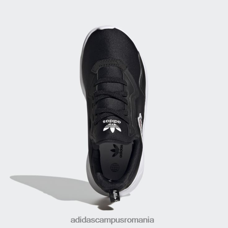 adidas campus romania hello kitty originals pantofi flex negri copii negru/alb/rosu J266N218074
